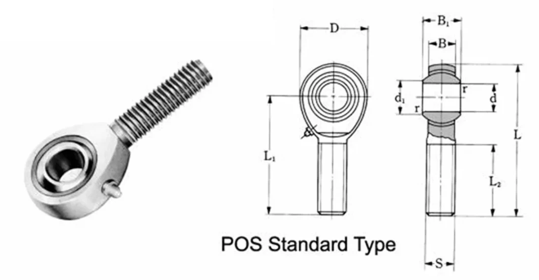 Phs Rod End Bearing Joint Rod End Bearing All Type Rod End Bearingsauto Parts Bearings