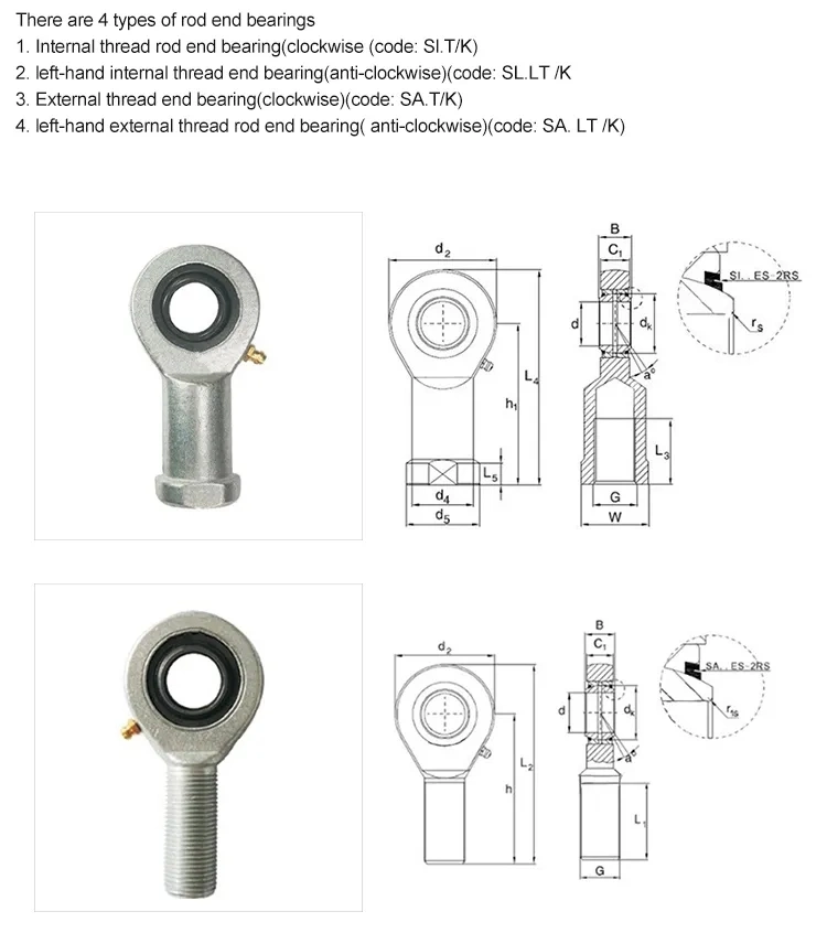 Phs Rod End Bearing Joint Rod End Bearing All Type Rod End Bearingsauto Parts Bearings